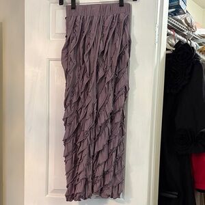 Chic Ruffled Skirt in Purple 14